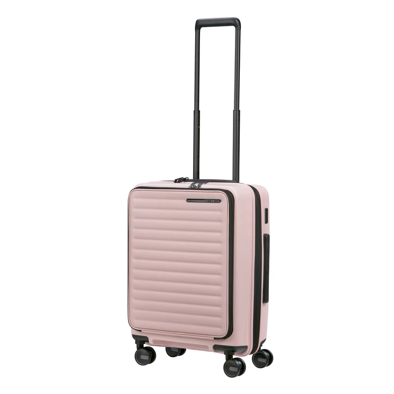 Samsonite Restackd spinner 4-kerekes keményfedeles bővíthető kabin bőrönd 55 x 40 x 23/26 cm, halvány rózsaszín