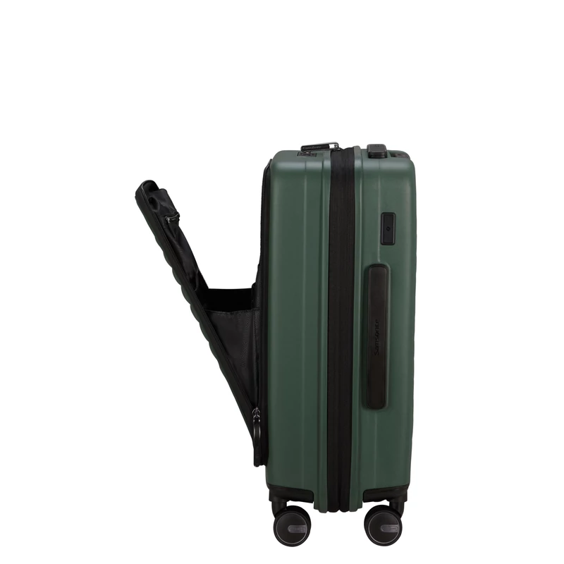 Samsonite Restackd spinner 4-kerekes keményfedeles bővíthető kabin bőrönd 55 x 40 x 23/26 cm, khaki