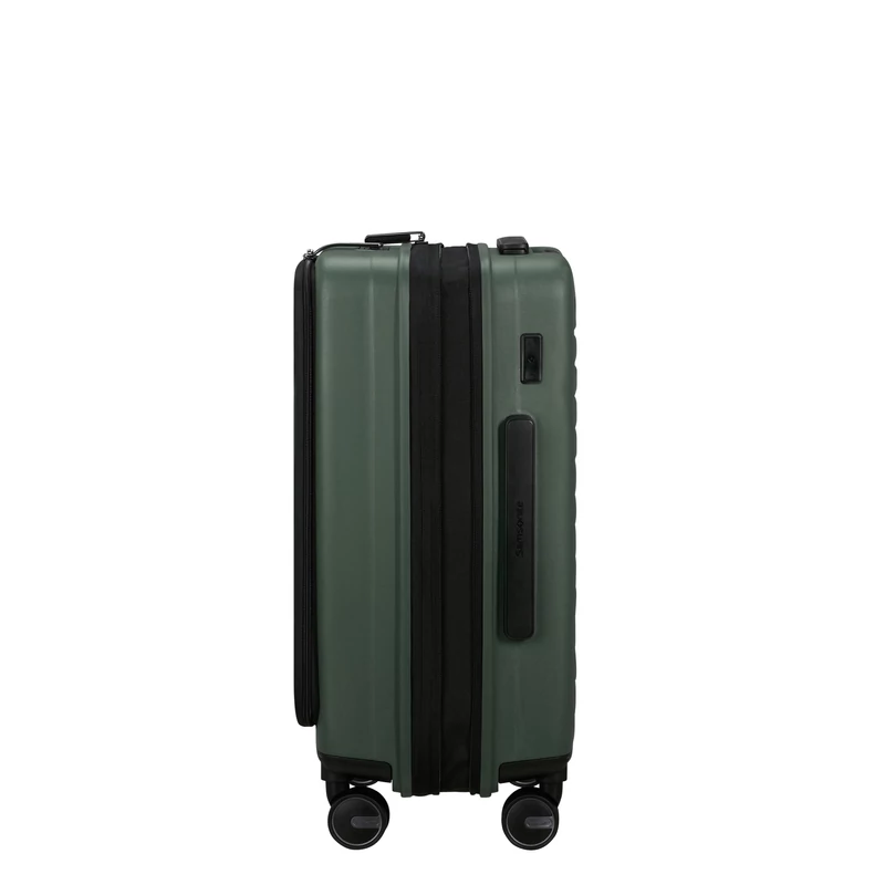 Samsonite Restackd spinner 4-kerekes keményfedeles bővíthető kabin bőrönd 55 x 40 x 23/26 cm, khaki