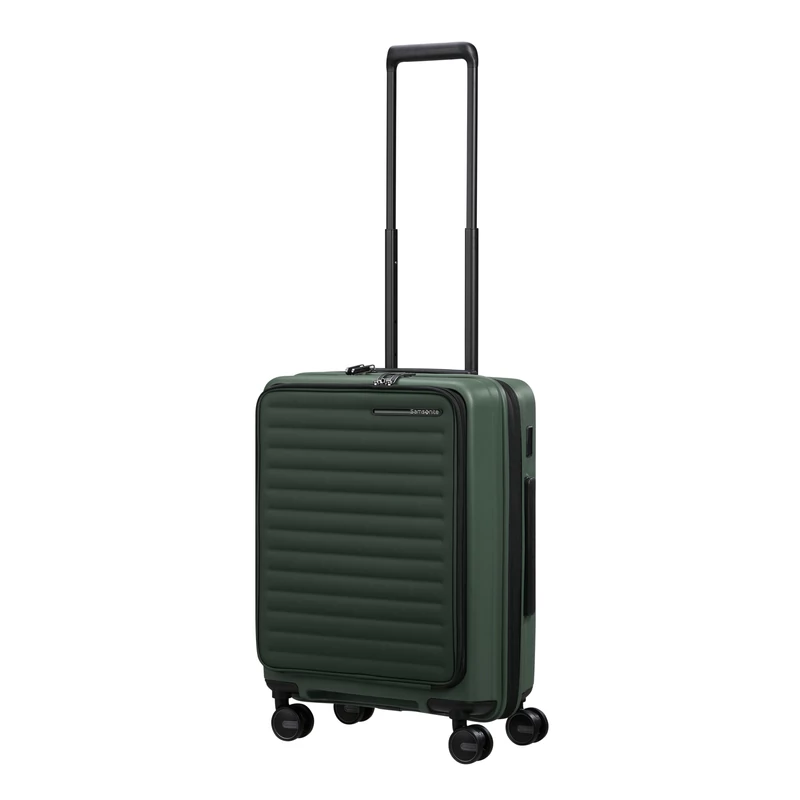 Samsonite Restackd spinner 4-kerekes keményfedeles bővíthető kabin bőrönd 55 x 40 x 23/26 cm, khaki
