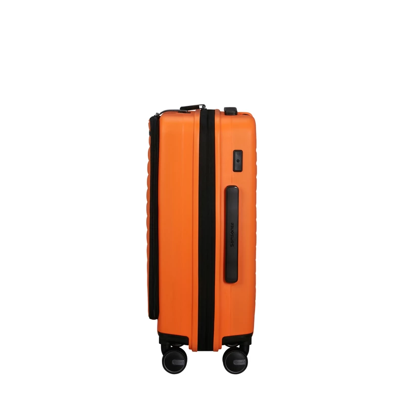 Samsonite Restackd spinner 4-kerekes keményfedeles bővíthető kabin bőrönd 55 x 40 x 23/26 cm, narancs