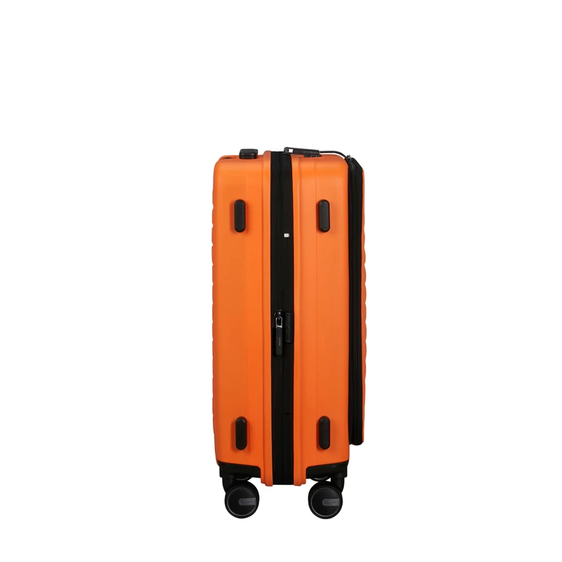 Samsonite Restackd spinner 4-kerekes keményfedeles bővíthető kabin bőrönd 55 x 40 x 23/26 cm, narancs