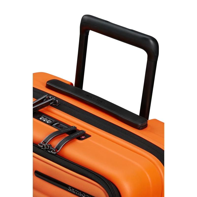 Samsonite Restackd spinner 4-kerekes keményfedeles bővíthető kabin bőrönd 55 x 40 x 23/26 cm, narancs