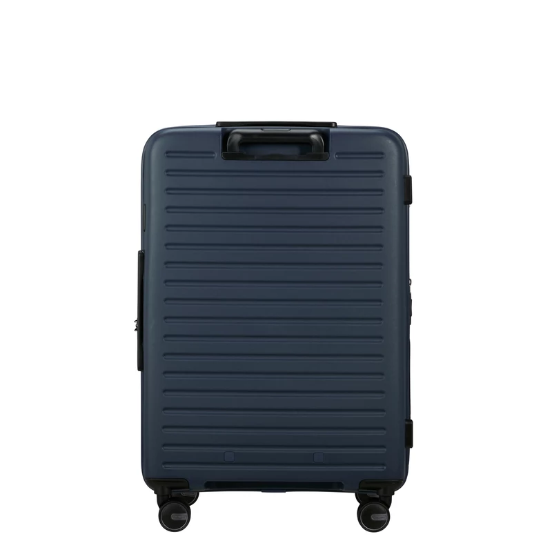 Samsonite Restackd spinner 4-kerekes keményfedeles bővíthető bőrönd 68 x 46 x 26/29cm, sötétkék