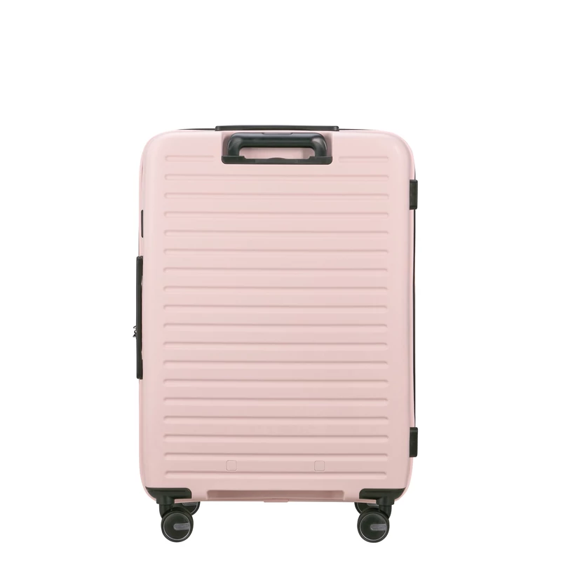 Samsonite Restackd spinner 4-kerekes keményfedeles bővíthető bőrönd 68 x 46 x 26/29cm, halvány rózsaszín