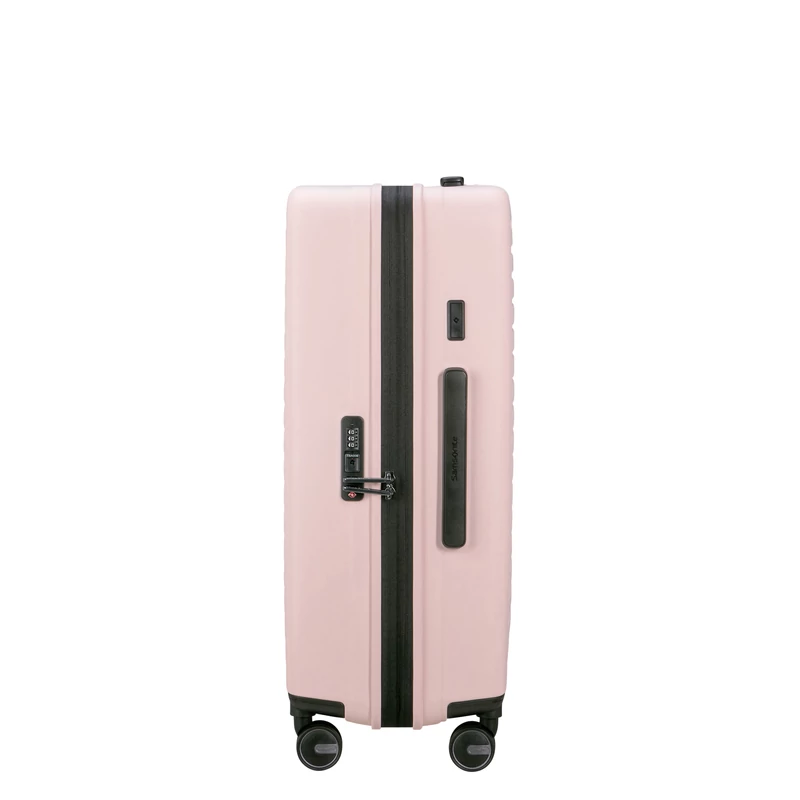 Samsonite Restackd spinner 4-kerekes keményfedeles bővíthető bőrönd 68 x 46 x 26/29cm, halvány rózsaszín