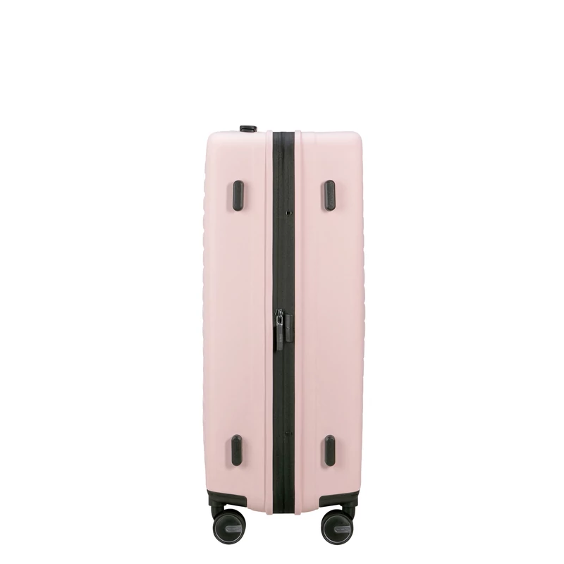 Samsonite Restackd spinner 4-kerekes keményfedeles bővíthető bőrönd 68 x 46 x 26/29cm, halvány rózsaszín