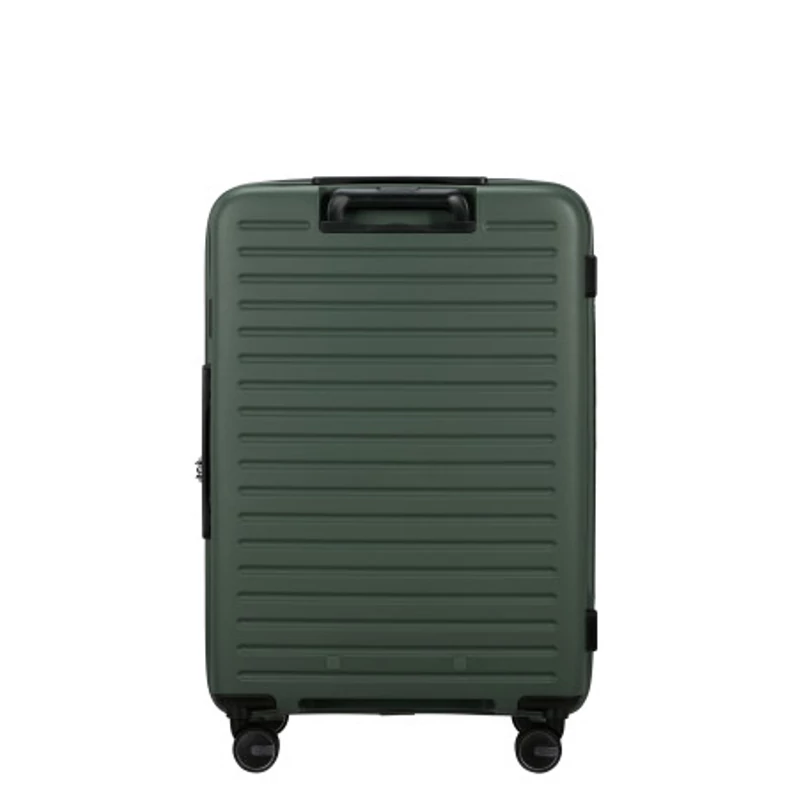 Samsonite Restackd spinner 4-kerekes keményfedeles bővíthető bőrönd 68 x 46 x 26/29cm, khaki