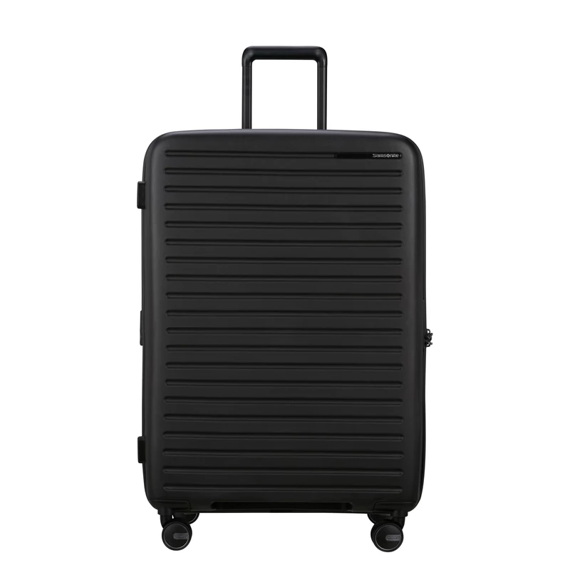Samsonite Restackd spinner 4-kerekes keményfedeles bővíthető bőrönd 75 x 51 x 29/32 cm, fekete