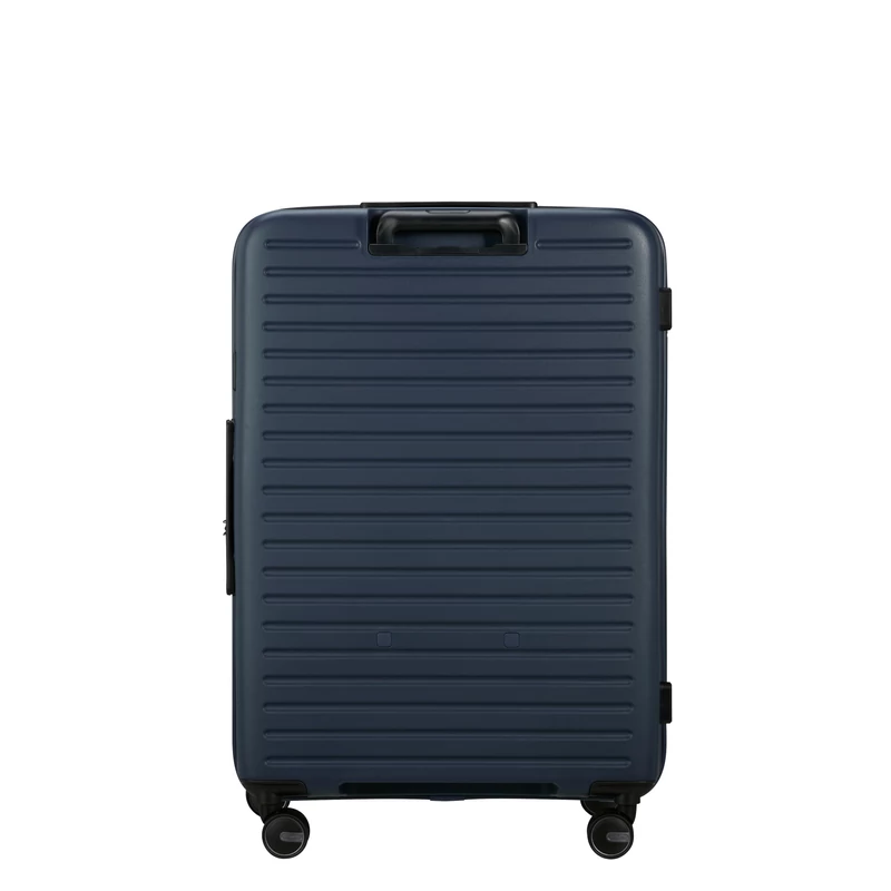Samsonite Restackd spinner 4-kerekes keményfedeles bővíthető bőrönd 75 x 51 x 29/32 cm, sötétkék
