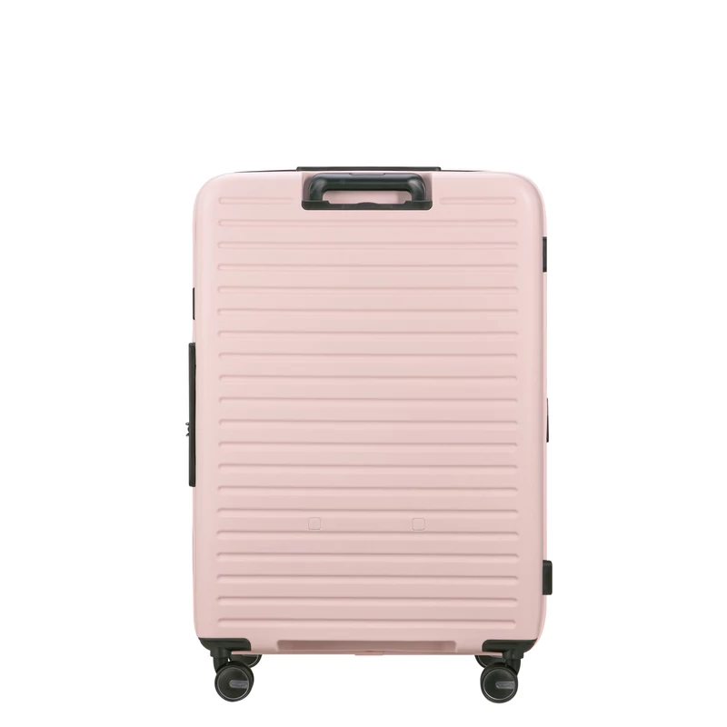Samsonite Restackd spinner 4-kerekes keményfedeles bővíthető bőrönd 75 x 51 x 29/32 cm, halvány rózsaszín