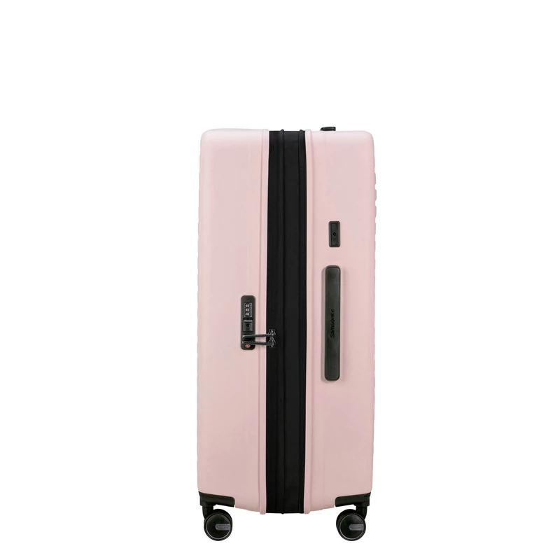 Samsonite Restackd spinner 4-kerekes keményfedeles bővíthető bőrönd 75 x 51 x 29/32 cm, halvány rózsaszín