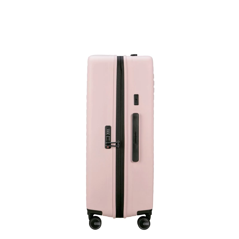 Samsonite Restackd spinner 4-kerekes keményfedeles bővíthető bőrönd 75 x 51 x 29/32 cm, halvány rózsaszín