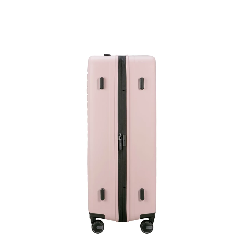 Samsonite Restackd spinner 4-kerekes keményfedeles bővíthető bőrönd 75 x 51 x 29/32 cm, halvány rózsaszín
