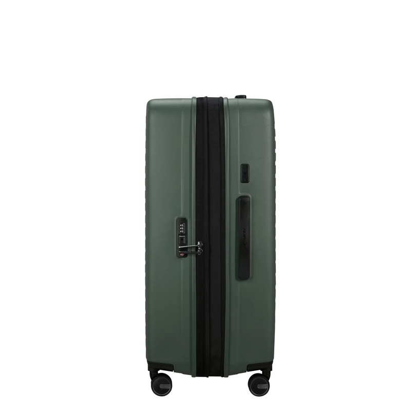Samsonite Restackd spinner 4-kerekes keményfedeles bővíthető bőrönd 75 x 51 x 29/32 cm, khaki