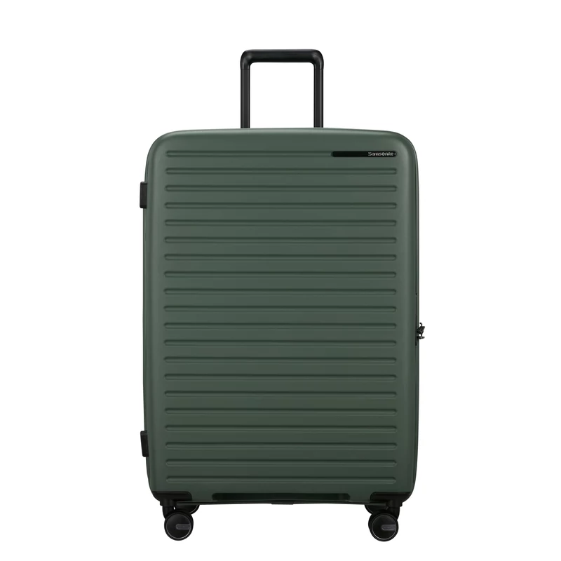 Samsonite Restackd spinner 4-kerekes keményfedeles bővíthető bőrönd 75 x 51 x 29/32 cm, khaki