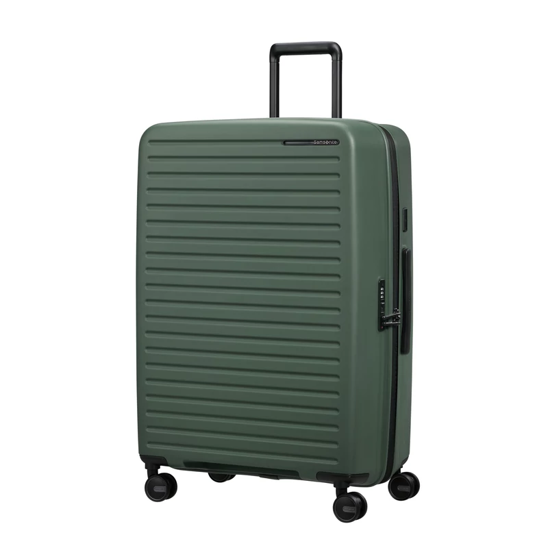 Samsonite Restackd spinner 4-kerekes keményfedeles bővíthető bőrönd 75 x 51 x 29/32 cm, khaki