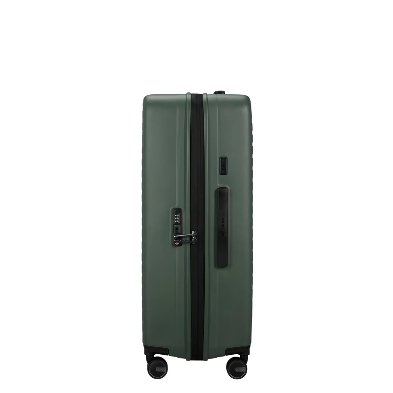 Samsonite Restackd spinner 4-kerekes keményfedeles bővíthető bőrönd 75 x 51 x 29/32 cm, khaki