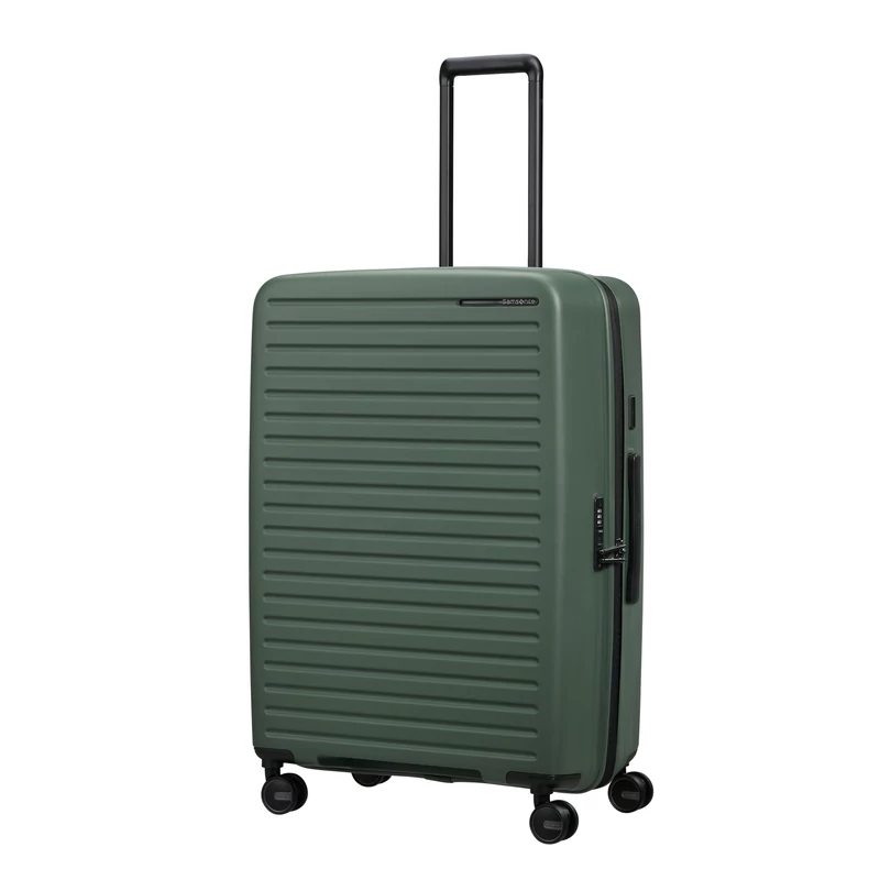 Samsonite Restackd spinner 4-kerekes keményfedeles bővíthető bőrönd 75 x 51 x 29/32 cm, khaki
