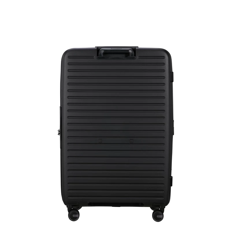 Samsonite Restackd spinner 4-kerekes keményfedeles bővíthető extra nagy bőrönd 81 x 54 x 31/34 cm, fekete