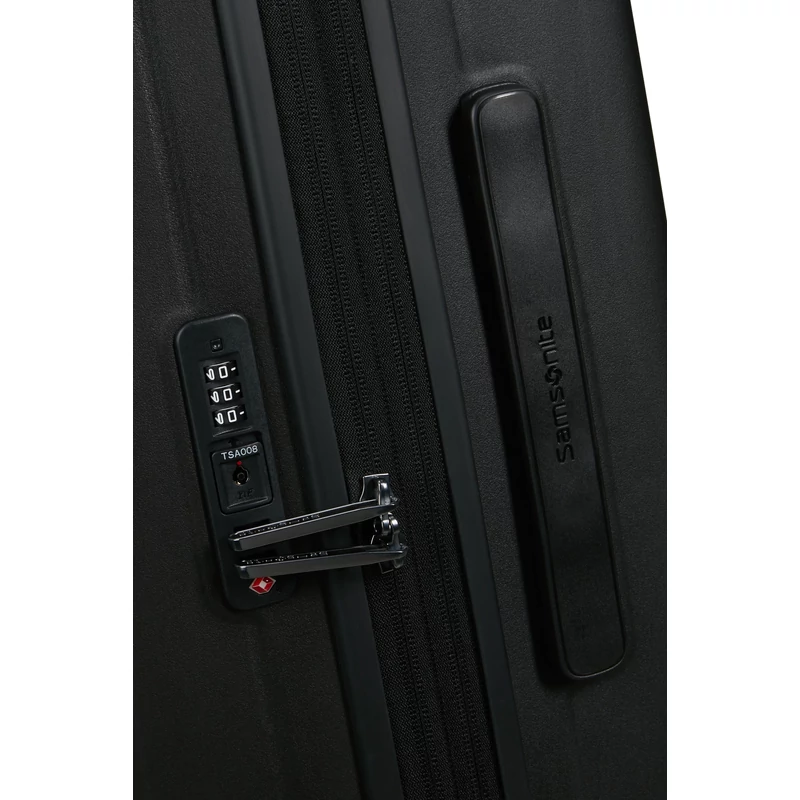 Samsonite Restackd spinner 4-kerekes keményfedeles bővíthető kabin bőrönd 55 x 40 x 20/23 cm, fekete