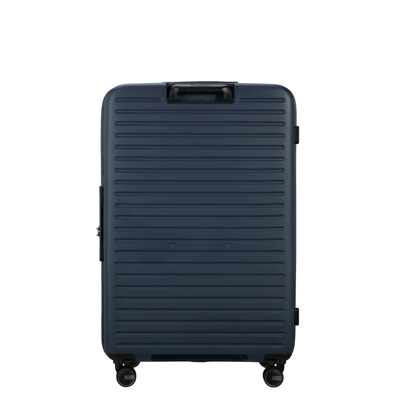 Samsonite Restackd spinner 4-kerekes keményfedeles bővíthető extra nagy bőrönd 81 x 54 x 31/34 cm, sötétkék