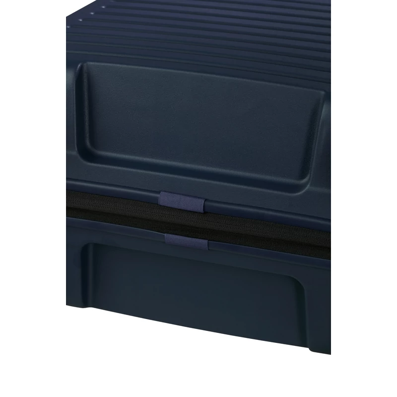 Samsonite Restackd spinner 4-kerekes keményfedeles bővíthető bőrönd 68 x 46 x 26/29cm, sötétkék