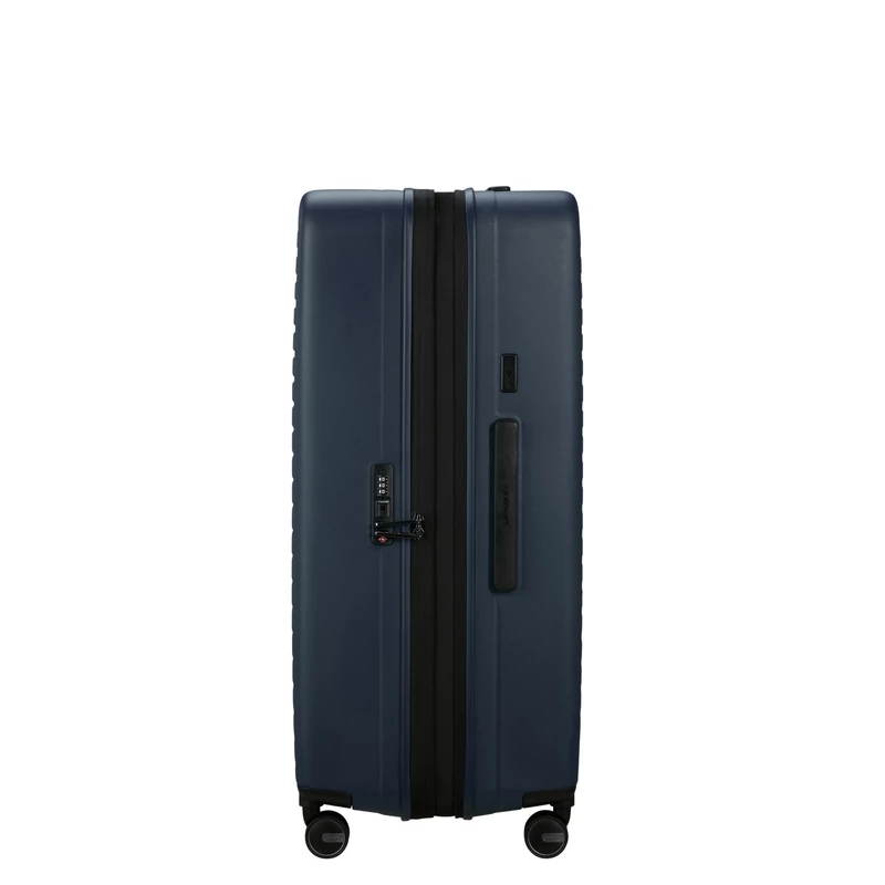 Samsonite Restackd spinner 4-kerekes keményfedeles bővíthető extra nagy bőrönd 81 x 54 x 31/34 cm, sötétkék