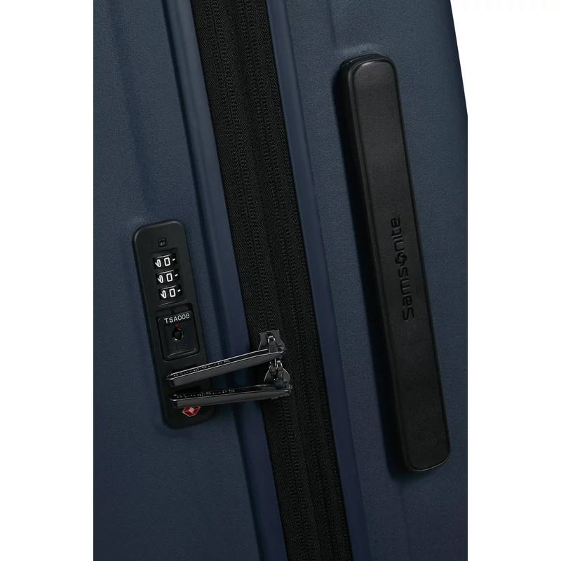 Samsonite Restackd spinner 4-kerekes keményfedeles bővíthető bőrönd 68 x 46 x 26/29cm, sötétkék