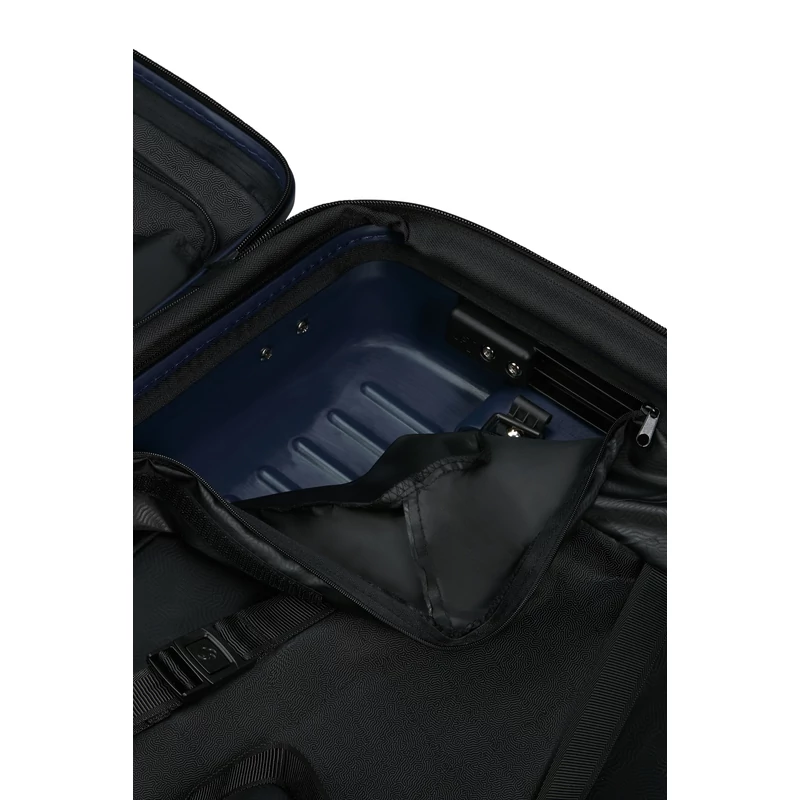 Samsonite Restackd spinner 4-kerekes keményfedeles bővíthető bőrönd 68 x 46 x 26/29cm, sötétkék