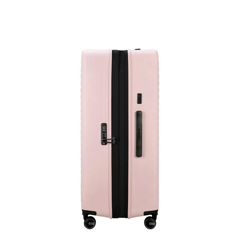 Samsonite Restackd spinner 4-kerekes keményfedeles bővíthető extra nagy bőrönd 81 x 54 x 31/34 cm, halvány rózsaszín