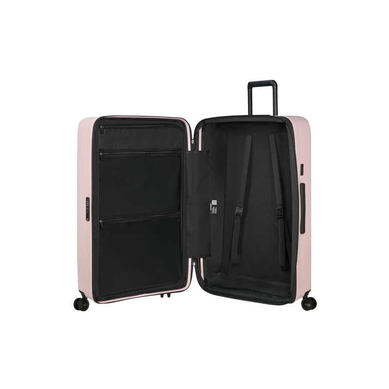 Samsonite Restackd spinner 4-kerekes keményfedeles bővíthető extra nagy bőrönd 81 x 54 x 31/34 cm, halvány rózsaszín