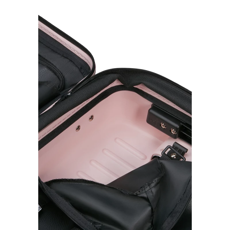 Samsonite Restackd spinner 4-kerekes keményfedeles bővíthető kabin bőrönd 55 x 40 x 20/23 cm, halvány rózsaszín