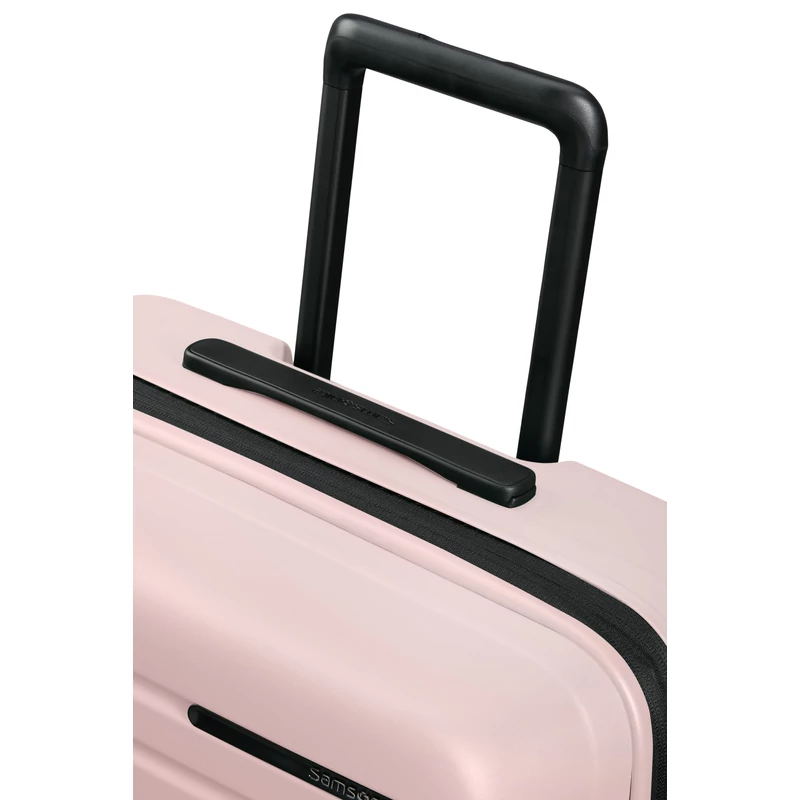 Samsonite Restackd spinner 4-kerekes keményfedeles bővíthető bőrönd 68 x 46 x 26/29cm, halvány rózsaszín