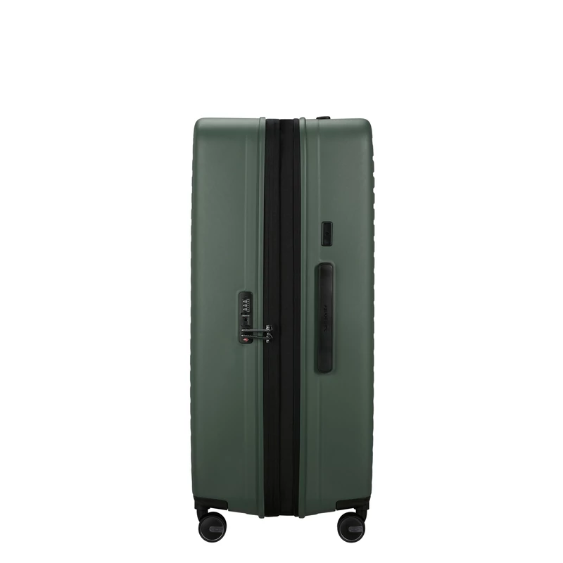 Samsonite Restackd spinner 4-kerekes keményfedeles bővíthető extra nagy bőrönd 81 x 54 x 31/34 cm, khaki