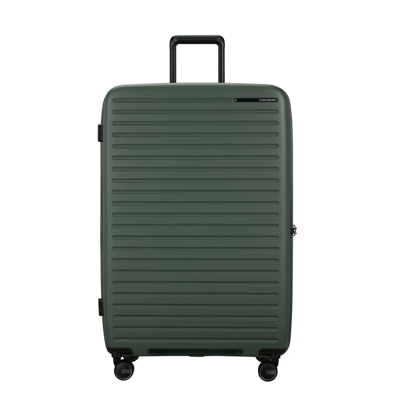 Samsonite Restackd spinner 4-kerekes keményfedeles bővíthető extra nagy bőrönd 81 x 54 x 31/34 cm, khaki