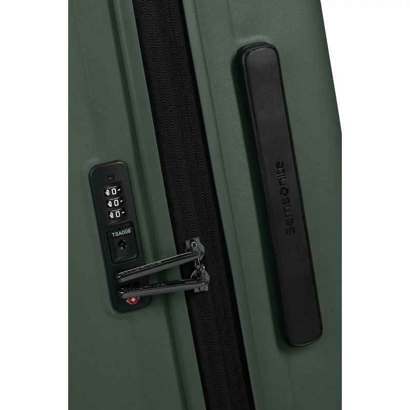 Samsonite Restackd spinner 4-kerekes keményfedeles bővíthető extra nagy bőrönd 81 x 54 x 31/34 cm, khaki