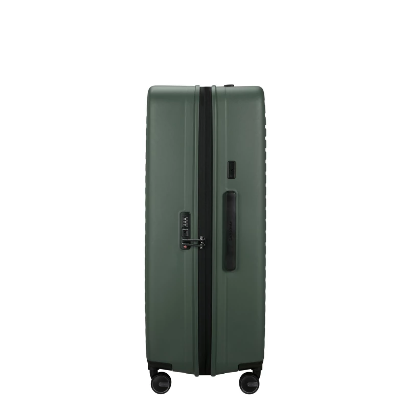 Samsonite Restackd spinner 4-kerekes keményfedeles bővíthető extra nagy bőrönd 81 x 54 x 31/34 cm, khaki