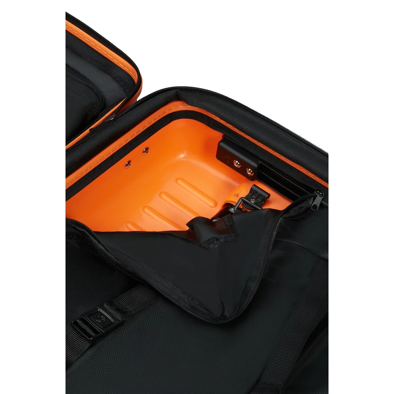 Samsonite Restackd spinner 4-kerekes keményfedeles bővíthető kabin bőrönd 55 x 40 x 20/23 cm, narancssárga
