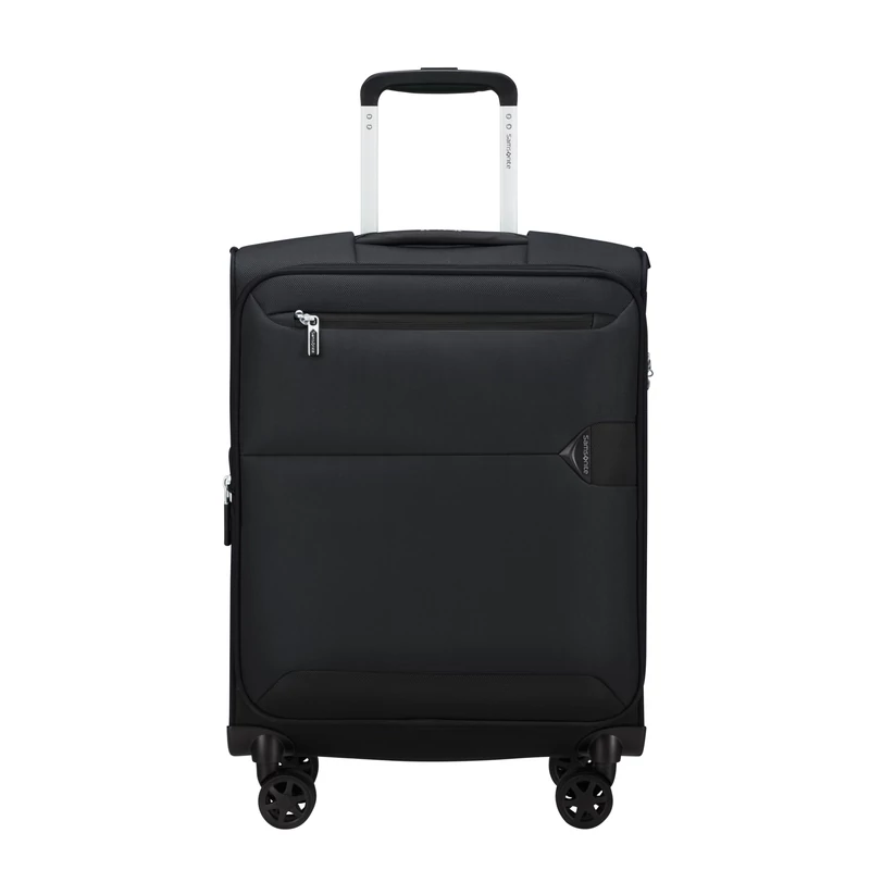 Samsonite Urbify spinner 4-kerekes bővíthető kabin bőrönd 55 x 40 x 23/26 cm, fekete