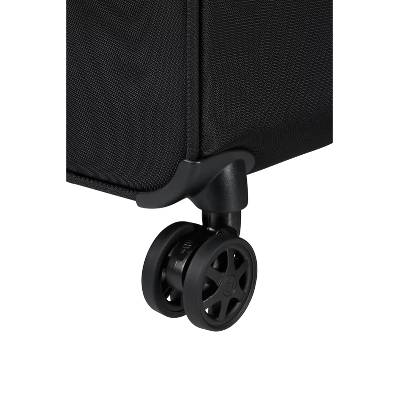 Samsonite Urbify spinner 4-kerekes bővíthető kabin bőrönd 55 x 40 x 23/26 cm, fekete