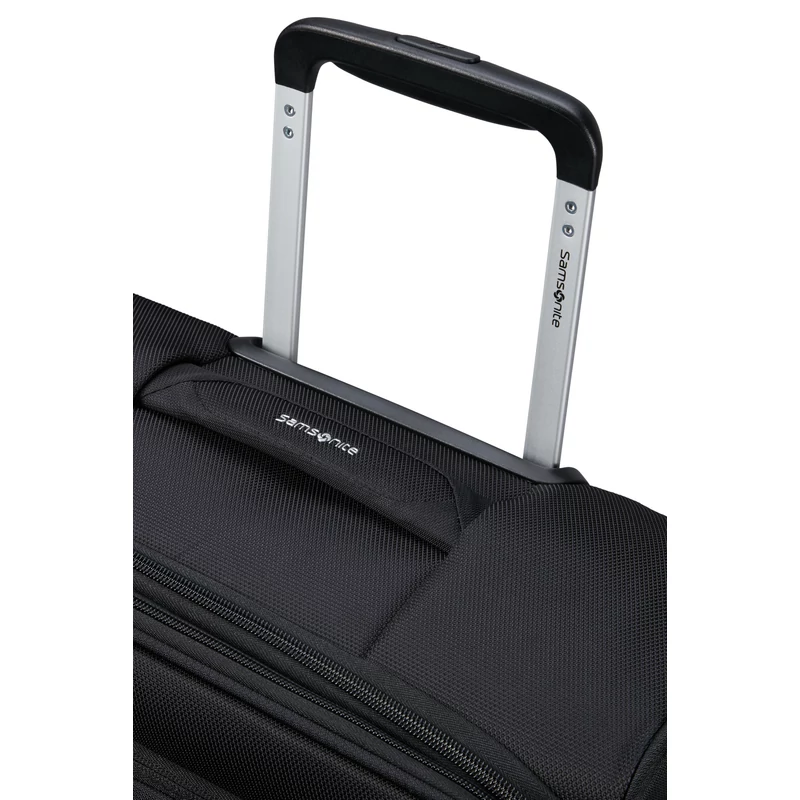 Samsonite Urbify spinner 4-kerekes bővíthető kabin bőrönd 55 x 40 x 23/26 cm, fekete