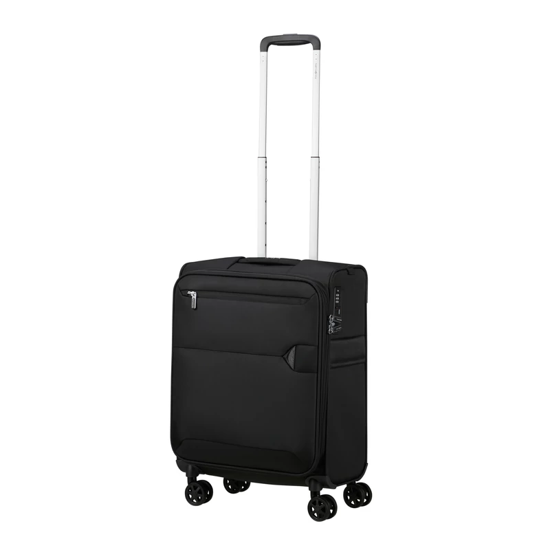 Samsonite Urbify spinner 4-kerekes bővíthető kabin bőrönd 55 x 40 x 23/26 cm, fekete