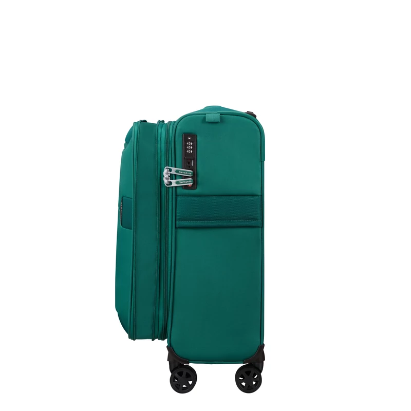 Samsonite Urbify spinner 4-kerekes bővíthető kabin bőrönd 55 x 40 x 23/26 cm, zöld
