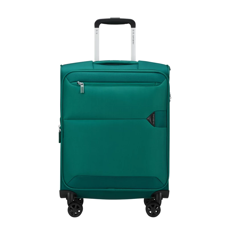 Samsonite Urbify spinner 4-kerekes bővíthető kabin bőrönd 55 x 40 x 23/26 cm, zöld