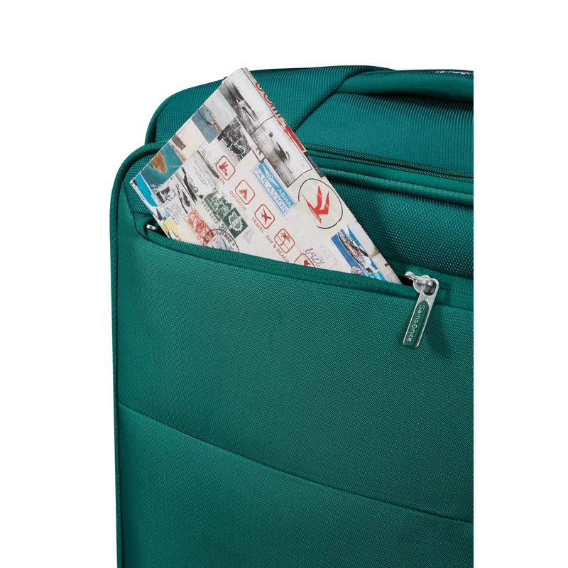 Samsonite Urbify spinner 4-kerekes bővíthető kabin bőrönd 55 x 40 x 23/26 cm, zöld