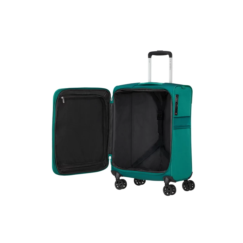 Samsonite Urbify spinner 4-kerekes bővíthető kabin bőrönd 55 x 40 x 23/26 cm, zöld