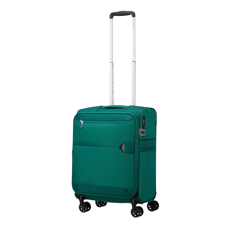 Samsonite Urbify spinner 4-kerekes bővíthető kabin bőrönd 55 x 40 x 23/26 cm, zöld