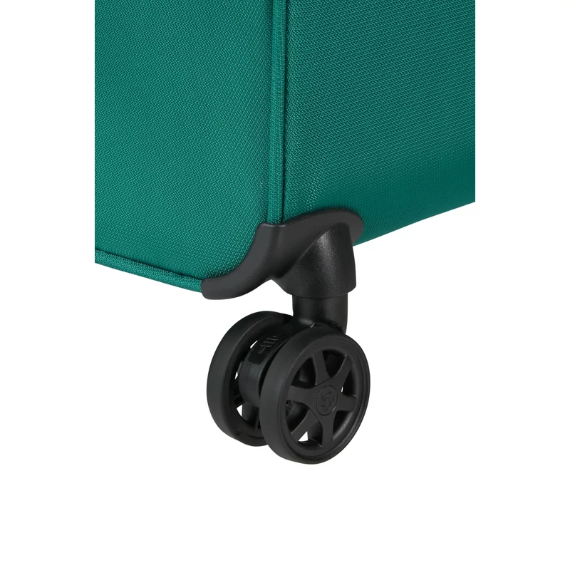 Samsonite Urbify spinner 4-kerekes bővíthető kabin bőrönd 55 x 40 x 23/26 cm, zöld