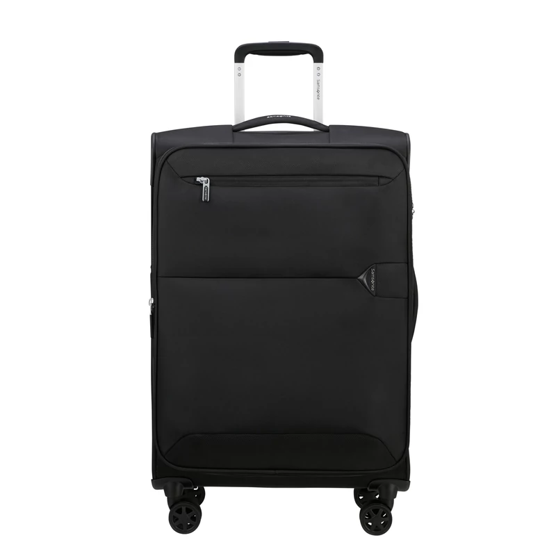 Samsonite Urbify spinner 4-kerekes bővíthető bőrönd 68 x 43 x 27/31 cm, fekete